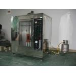Conveyor Vertical Fire Testing Machine / Flammability Test Chamber ISO340 for sale