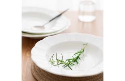 China White Royal Ware Round Melamine Plate Set Used In Restaurant supplier