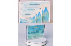 China T Shape Acrylic Tabletop Sign Holders 8.5 x 11 supplier