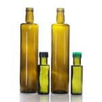 Green Olive Glass Oil Bottle Container Bulk 250ml 1000ml 1L for sale