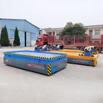40 Tons Self Propelled Flat Bed Trackless Transfer Car For Container Handling