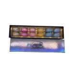 Modern Design 12 pcs Macaron Packaging High Quality Paper Box with Plastic Inner