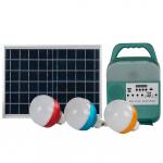ABS 9W*3PCS Bulbs Home Solar Panel Energy System With FM Radio for sale