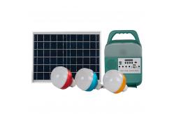 China ABS 9W*3PCS Bulbs Home Solar Panel Energy System With FM Radio supplier