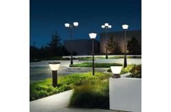 China Villa Yard Square Solar Street Light Transparent Three Heads Motion - Activated Led supplier