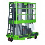 14 Meters 200kg Load Capacity Vertical Lifting Platform Double Mast Manual Pushing for sale