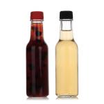 150Ml 250Ml 5Oz Woozy Salad Hot Sauce Glass Bottles Mini With Leakproof Black Cap for sale