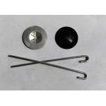 Aluminum J Hook 2.5mm Pin Dia Solar Panel Clips With Washers Installing Solar Panel Mesh for sale