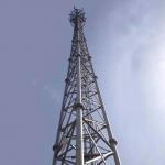 30-110m Height Telecom Steel Tower For BTS GSM 5G Connectivity Station for sale