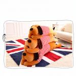 Cute Dog Shape Plush Toy Pillow Smooth Feeling Various Style For Girls for sale