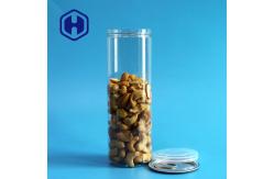 China Ring Pull Empty Disposable Clear Plastic Cans With Easy Open Lid Cookie Packaging supplier