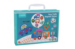 China Busy Traffic Educational Magnetic Jigsaw Puzzle Stickers For Kids supplier