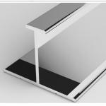 Sliding Door Handles Polished 1.5mm Wardrobe Aluminium Profile