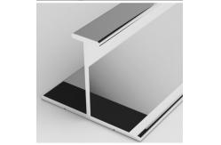 China Sliding Door Handles Polished 1.5mm Wardrobe Aluminium Profile supplier