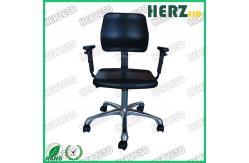 China Cleanroom Antistatic Chairs ESD Office Swivel Stools Lab Chair With Armrest supplier