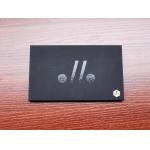 Custom Logo Hot Stamping UV Black Paper Free Gift Card Box VIP Credit Card Packaging for sale
