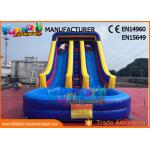 SGS TUV Outdoor Inflatable Water Slide For Lake /  Pool Customized Logo for sale