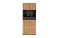 China Height Double Door Strong Office Bookcase Wooden Filing Cupboard supplier