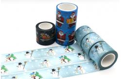 China Multiple Uses CMYK Printed Christmas Washi Tape supplier