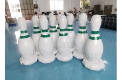 China CE PVC Tarpaulins Inflatable Bowling Pins Set Game With Zorb Ball supplier