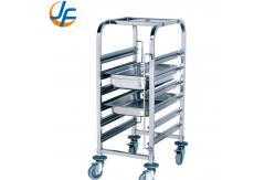China                  Cheap 4 Wheels Removeable Stainless Steel Trolly              supplier