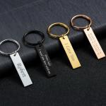 ODM Custom Shape Metal Keychains Rustproof Dubai Letter Enamel With Logo for sale