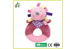 China ASTM L8.5cm Baby Plush Rattle For Hand Grab And Shake supplier