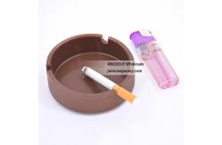 China Cheapest Round Ashtray, High quality Silicone Cigarette Ashtray supplier