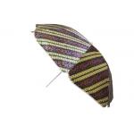 Sturdy Waterproof Portable Beach Umbrella , Outdoor Patio Umbrella Satin Fabric for sale