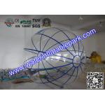 Big Blue Strips Floating  Inflatable  Walk On Water Ball For Hire