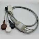 3 Lead Patient Holter ECG Cable With Snap Northeast Monitoring DR200 / 300 for sale