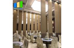 China Theater Sound Proof Partitions Folding Moving Partition With Aluminum Frame supplier