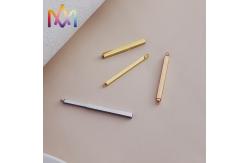 China Gold Plated 4x48MM SS304 Horizontal Bar Pendant supplier