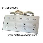 Long Life 13 Keys Metal Medical keyboards , vandal proof keyboard for sale