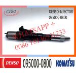 Common Rail Diesel Injector 6156-11-3300 6156-11-3100 6156-11-3300 095000-1210 095000-1211 095000-0800 For Komatsu PC400 for sale