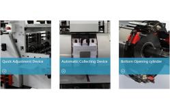 China 34kw 70bags/Min Bottom Bag Window Box Patching Machine supplier