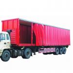 2 Or 3 Axle With Water Resistant Laminated Plywood Tarped Tarpaulin Side Curtain Cargo Truck Trailer for sale