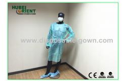 China CE MDR Single Use Isolation Gown 40G/M2 With Elastic Wrist supplier