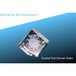 Crystal cut corner CUBE/3D LASER ENGRAVING CRYSTAL CUBE/blank crystal cube for 3d laser for sale