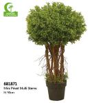 Anti Fading Aesthetic H90cm Artificial Topiary Tree For Restaurant for sale