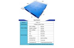 China Euro Size HDPE Pallets 4000kg Load Lightweight Plastic Pallets supplier