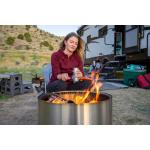 SS304 charcoal  brazier stove smokeless portable camping fire pit 1mm Thickness