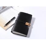 N52-L Black Leather Bound Notebook Refillable Leather Journal for sale