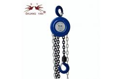 China CE GS certifi. Round Blue Cheap Manual Lifting Chain Block 1-30 Ton supplier