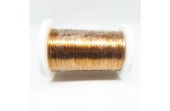 China 0.4mm X 24 Strands Pet Taped Copper Litz Wire High Frequency supplier