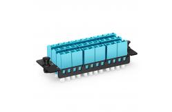 China P18LCU2XMMF 18 Shuttered LC/PC Lc Fiber Adapter Panel 36 Fibers OM4 Multimode supplier