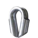 Hot Dipped Galvanized Wire Rope Thimble Carbon Steel Tube Thimble 10 - 38mm for sale