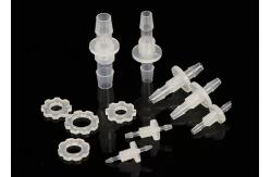 China Equal Barbed Plastic Hose Bulkhead Connector For Liquid supplier