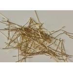 Copper Coated Hooked 0.2mm 0.22mm Micro Steel Fiber For Reactive Powder Concrete for sale