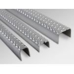 Slip Resistance 2.5mm Thickness Aluminum  Metal Ladder Rungs Galvanized for sale